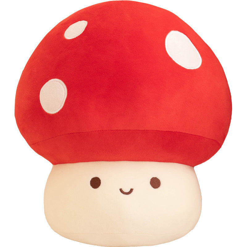Cute mushroom figurines, cartoon colorful mushroom plush toys, large dolls, all mushroom series