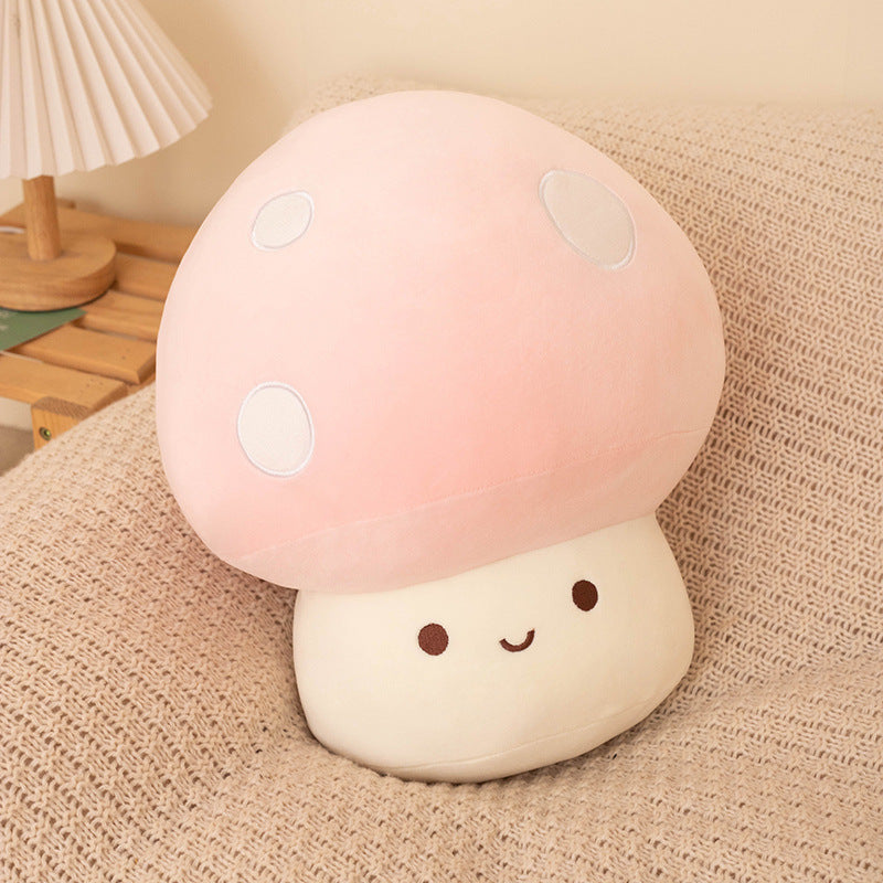 Cute mushroom figurines, cartoon colorful mushroom plush toys, large dolls, all mushroom series